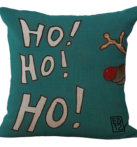 Comi Vintage Christmas Jolly Santa Clau Square Pillowcase Cover Case