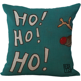 Comi Vintage Christmas Jolly Santa Clau Square Pillowcase Cover Case