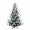 Flocked Little River Fir Artificial Christmas Tree