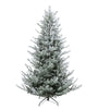 Flocked Little River Fir Artificial Christmas Tree