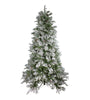 Flocked Rosemary Emerald Angel Pine Artificial Christmas Tree