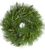 Green Swirled Glittered Christmas Wreath
