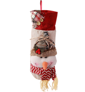 hiLISS 2pcs Snowman Santa Claus Christmas Candy Bag Home Gift Decor