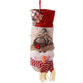 hiLISS 2pcs Snowman Santa Claus Christmas Candy Bag Home Gift Decor