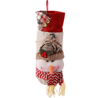 hiLISS 2pcs Snowman Santa Claus Christmas Candy Bag Home Gift Decor