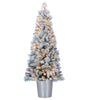 Home Heritage 4 5 Feet Entry Way Pvc Pre Lit Artificial Christmas Tree