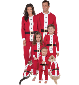 PajamaGram Santa Suit Christmas Matching Family Pajama Set