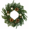 Pine Cones And Stars Pine Sprig Christmas Wreath