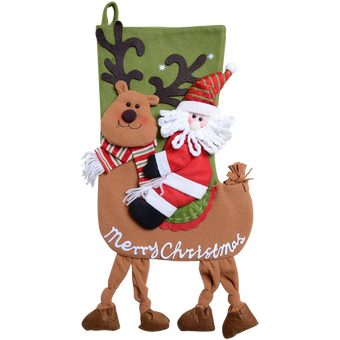 QBSM Classic Cute Christmas Stocking Decorations Gift Bag