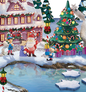 Rudolph the Red Nosed Reindeer Light Up Village Sculpture